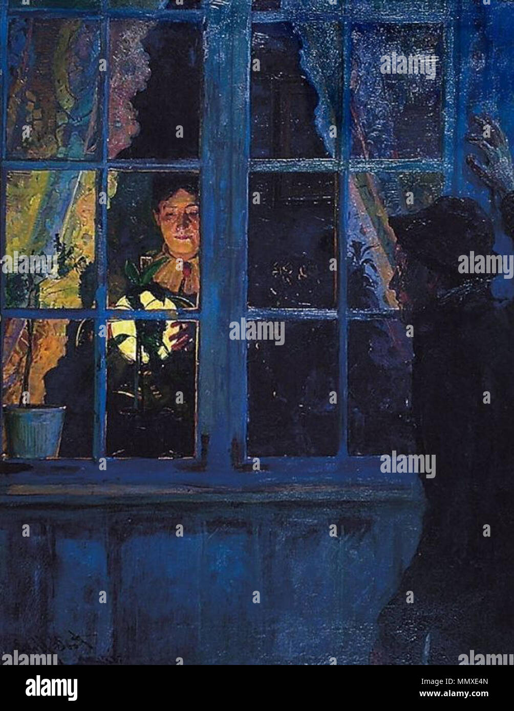 Norvegese: ho lampelys. 1895. La fuliggine Eyolf ho lampelys 1885 Foto Stock