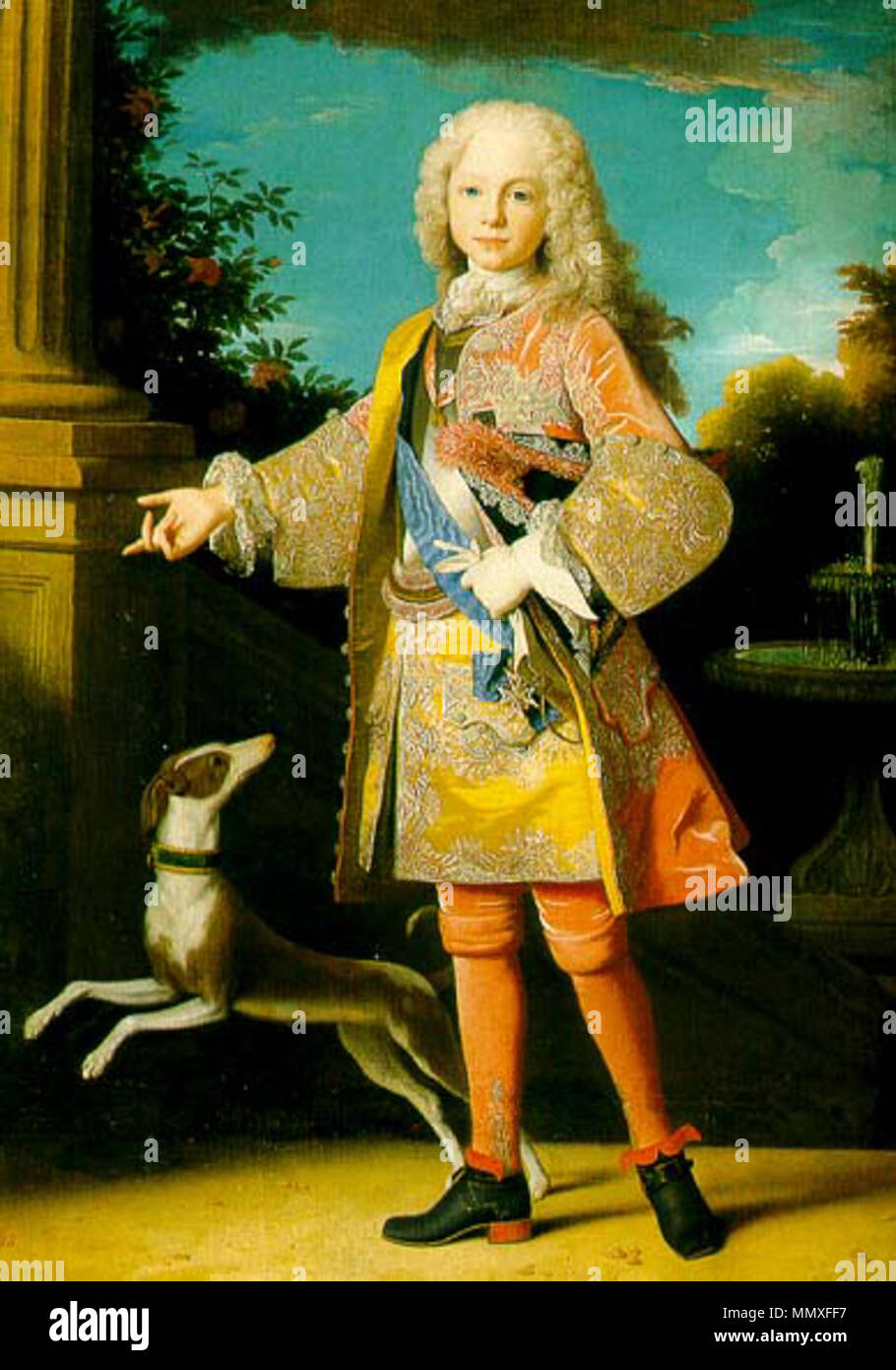 . Nederlands: Ferdinando vi Zie ook thumb|sinistra|Op Commons met iets hogere resolutie maar doffere kleuren . Questo file è privo di informazioni sull'autore. FerdinandVIS Foto Stock