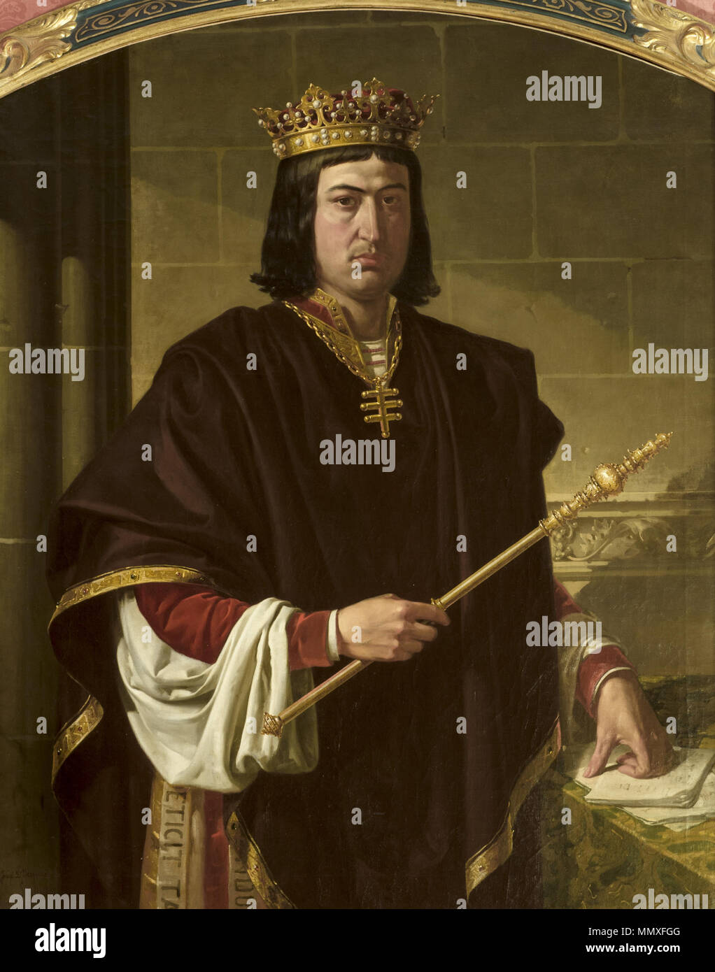 Fernando el Católico (Ayuntamiento de Sevilla) Foto Stock