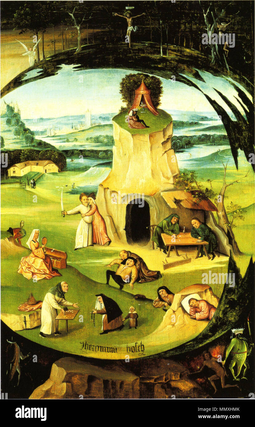I peccati mortali.. circa 1520-1530. Seguace di Jheronimus Bosch 015 Foto Stock
