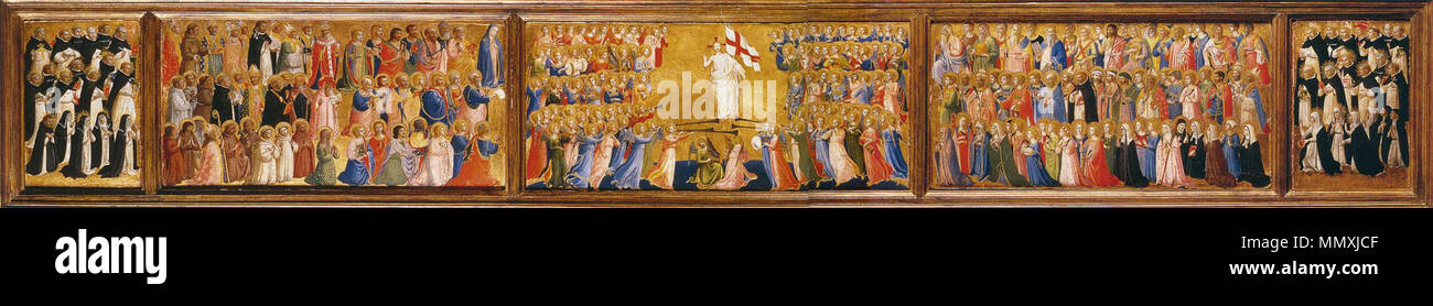 Scomparto di predella del San Domenico pala Fiesole. Tra il 1423 e il 1424. Beato Angelico - scomparto di predella del San Domenico Ancona - WGA00447 Foto Stock