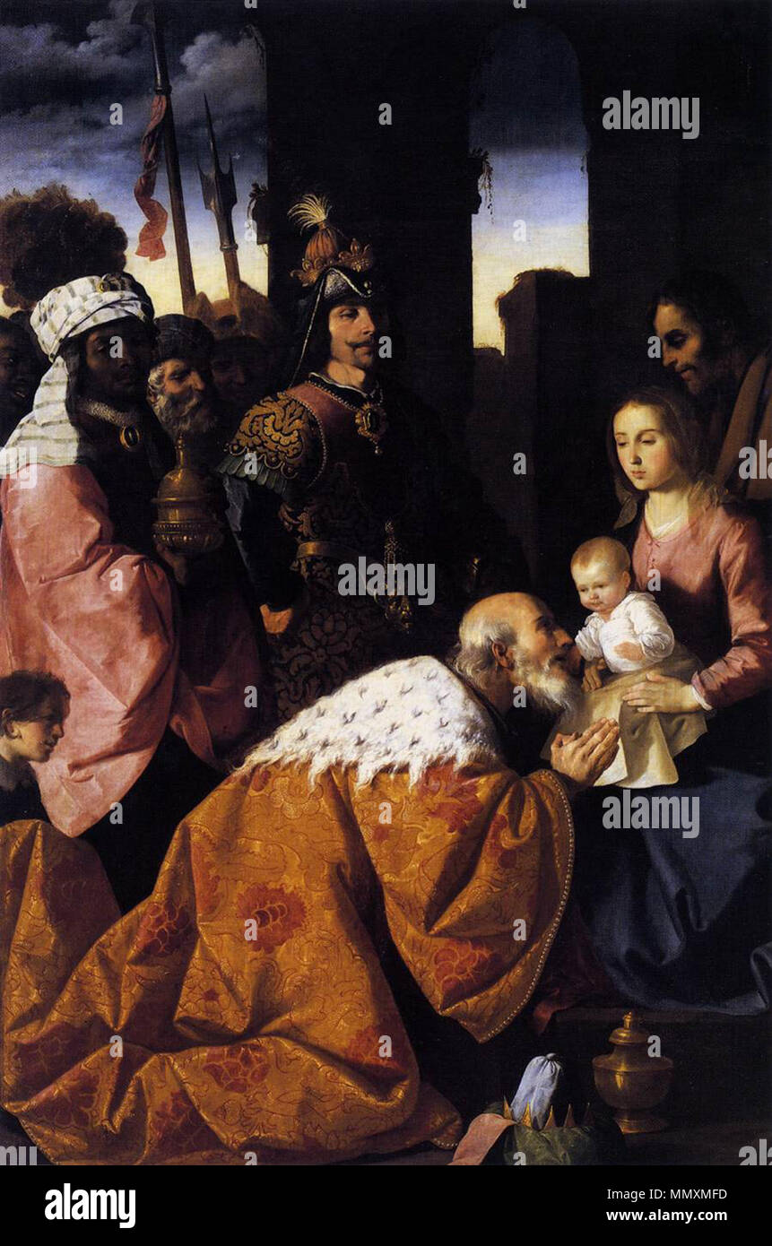 Francisco de Zurbarán - Adorazione dei Magi - WGA26057 Foto Stock