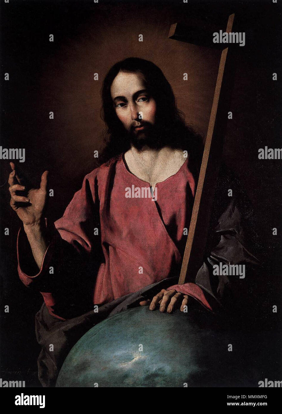 Francisco de Zurbarán - Cristo benedicente - WGA26050 Foto Stock