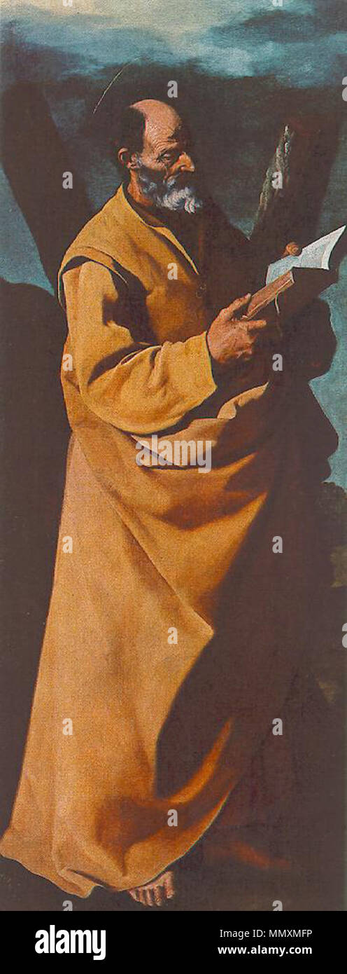 Spagnolo: San Andrés apostolo sant Andrea. circa 1630-1632. Francisco de Zurbaran San Andrea Apostolo Foto Stock