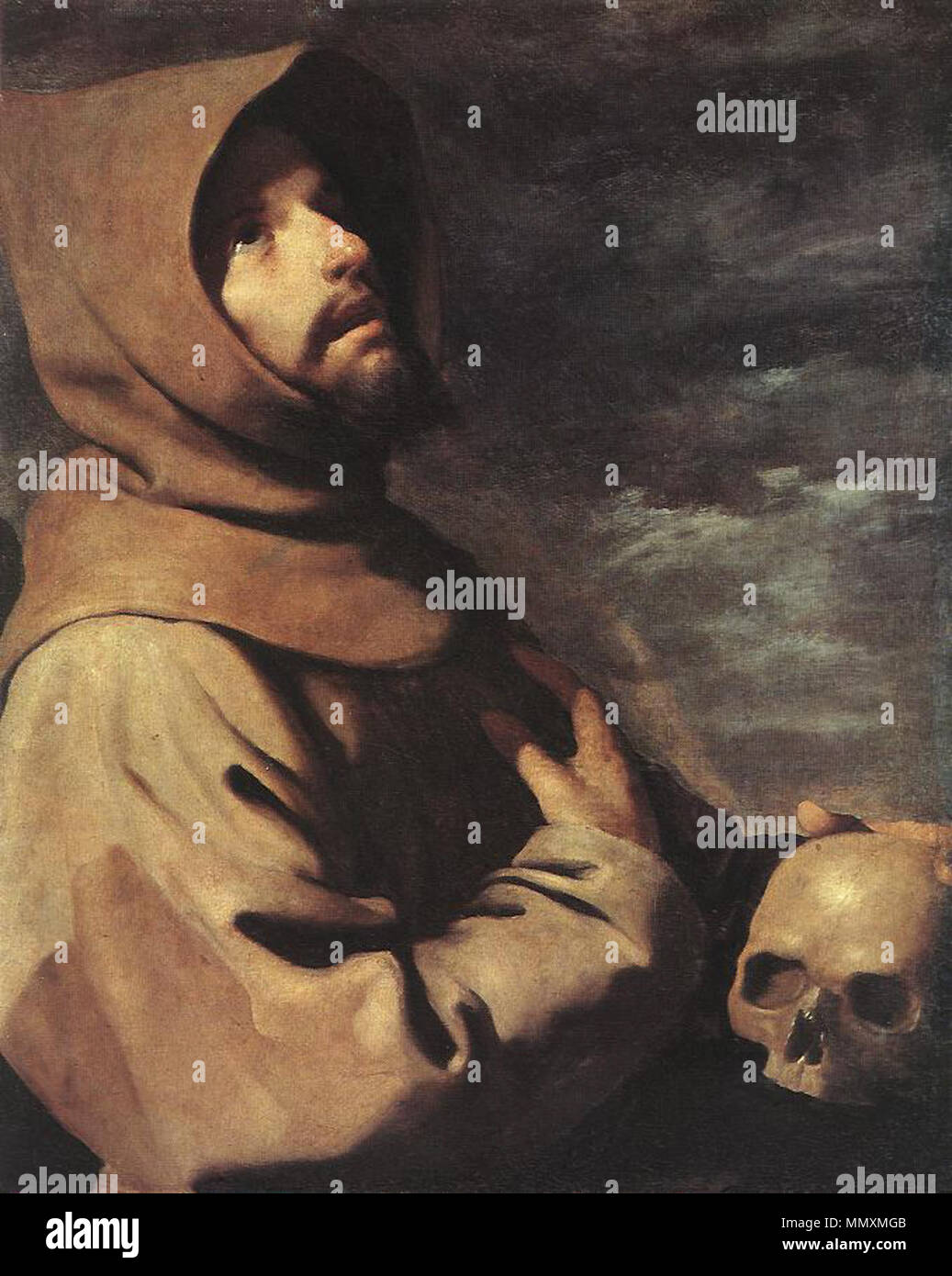 Francisco de Zurbarán - San Francesco - WGA26075 Foto Stock