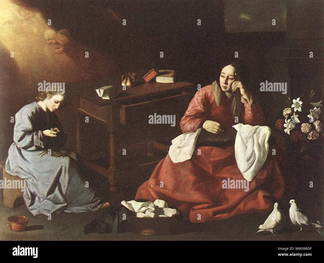 Francisco de Zurbarán - La Casa di Nazareth - WGA26073 Foto Stock