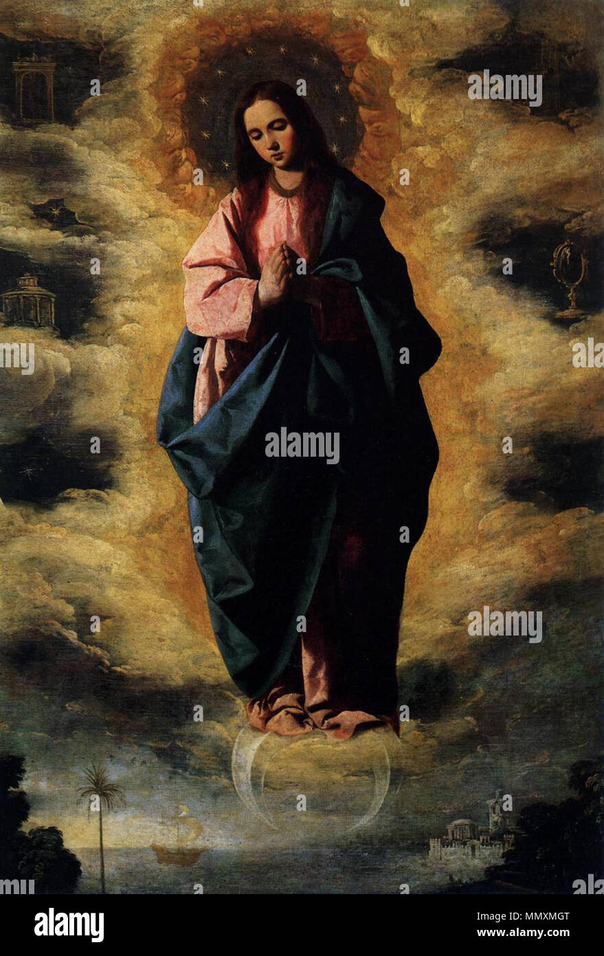 Francisco de Zurbarán - L Immacolata Concezione - WGA26069 Foto Stock