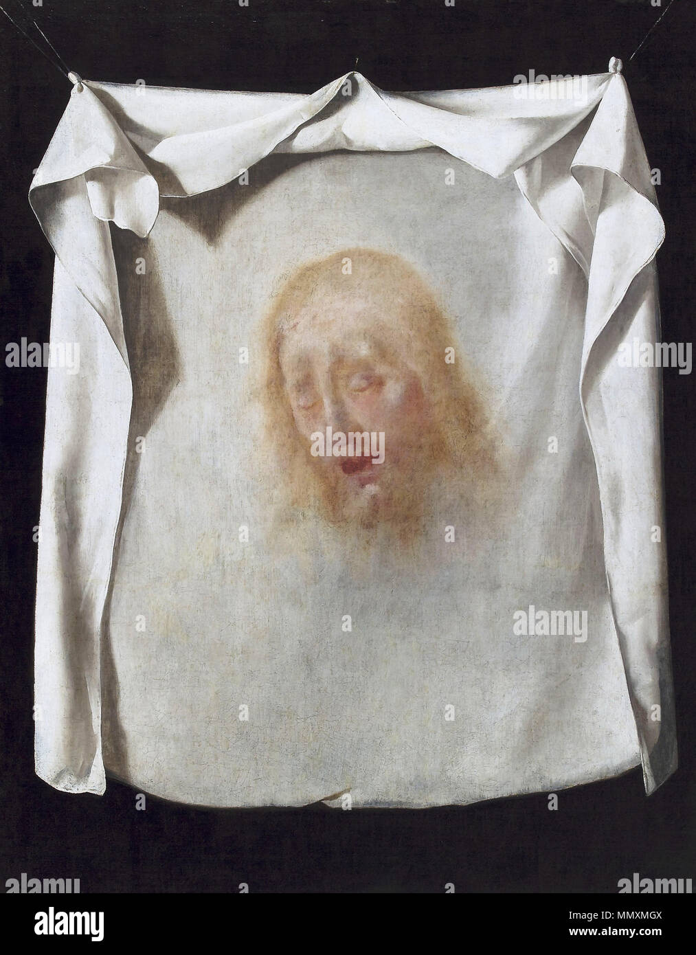 Francisco de Zurbarán - Il Sudarium della Veronica - WGA26079 Foto Stock