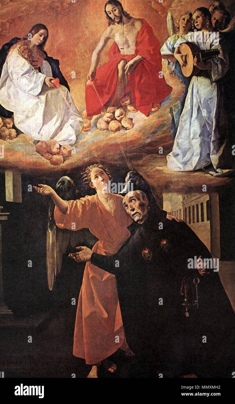 Francisco de Zurbarán - Visione del Beato Alonso Rodriguez - WGA26063 Foto Stock