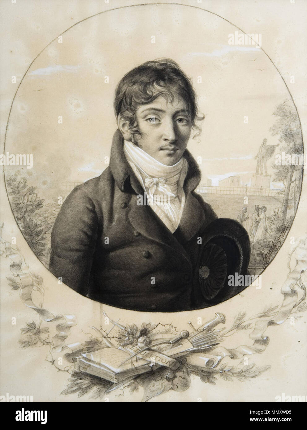 MMT287103 Self-portrait. 1801. Fulchran-Jean Harriet - Autoportrait (1801) Foto Stock