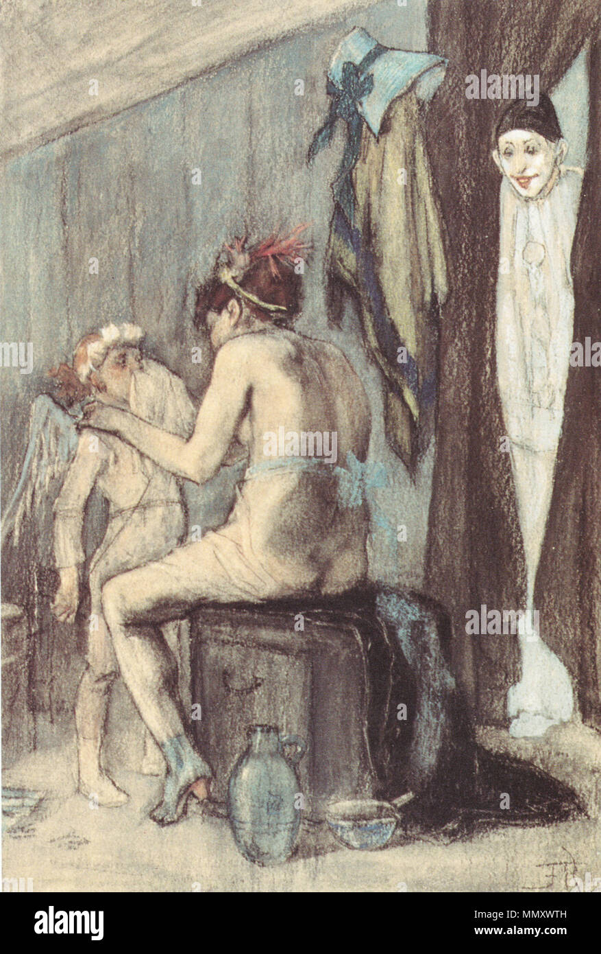 Félicien Rops - Venere e Cupidon Foto Stock
