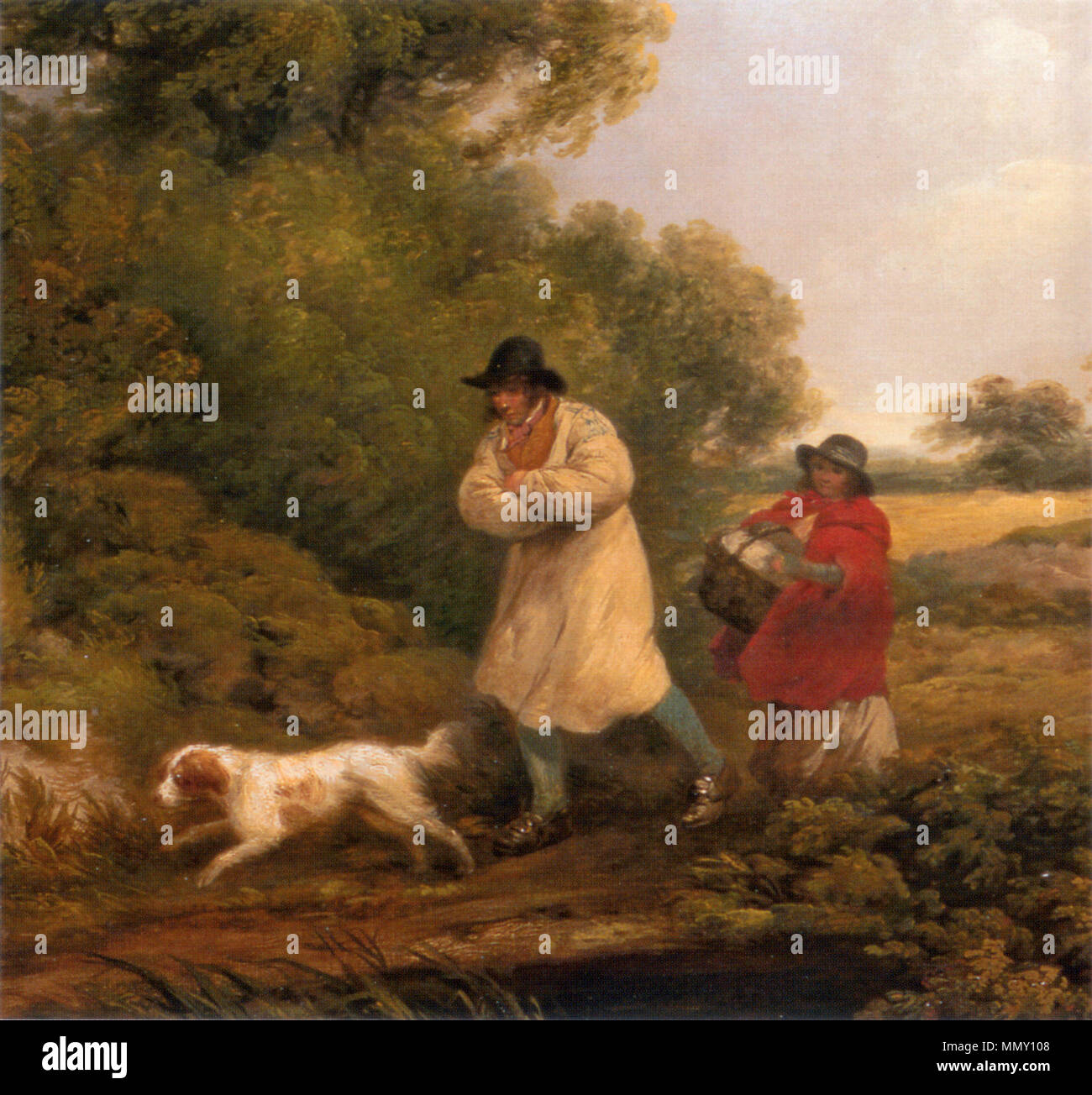 . Una giornata di vento . 1790s. George Morland (1763-1804) Descrizione pittore inglese Data di nascita e morte 26 Giugno 1763 29 ottobre 1804 Luogo di nascita e morte Londra London sede di lavoro Londra, Margate, St. Omer competente controllo : Q2405427 VIAF:?ISNI 37185990:?0000 0000 6629 7696 ULAN:?500031295 LCCN:?n83013597 NLA:?35362849 WorldCat George Morland una giornata di vento Foto Stock