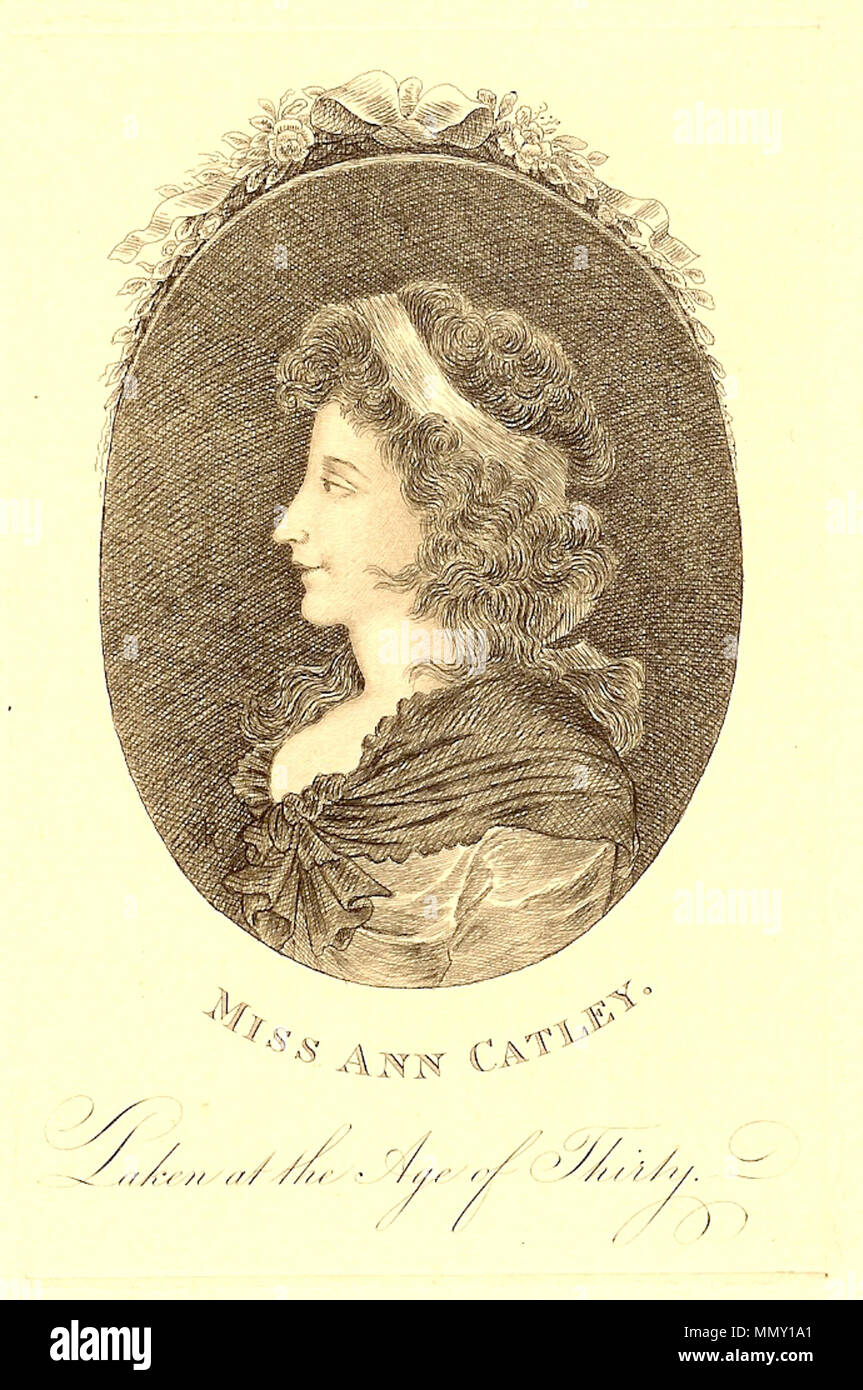 . Inglese: Ritratto di Ann Catley (1745-1789) all'età di trenta . 1775. Ann Catley Foto Stock