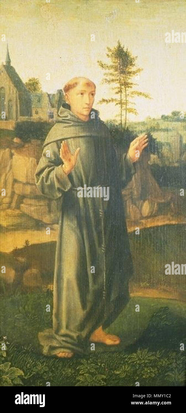 . Questo oggetto è indicizzato in RKDimages, database dell'Istituto olandese per la storia dell'arte, al di sotto del riferimento 49497. Čeština | English | français | македонски | Nederlands | +/- [Bildindex der Kunst und Architektur] Gerard David - San Francesco gg0321 a71 Foto Stock