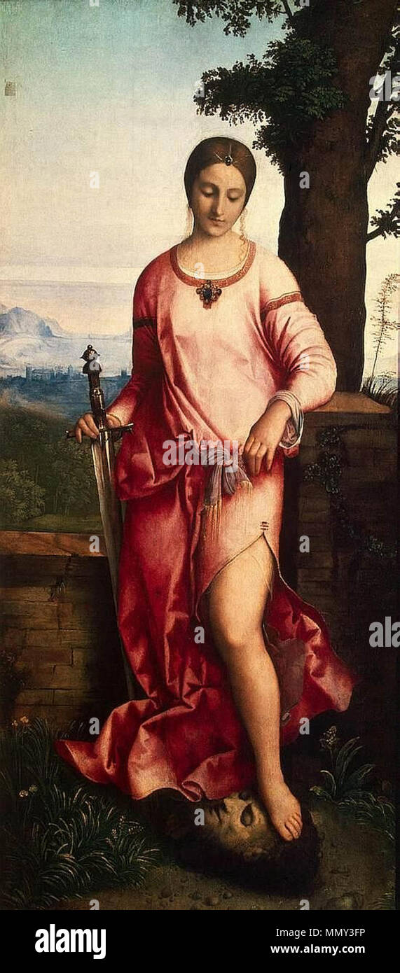 Giuditta con la testa di Holophernes. 1504. Giorgione, giuditta 01 Foto Stock