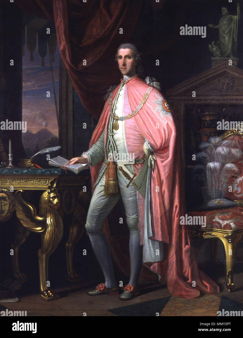 Inglese: Sir William Hamilton (1730-1803) . 1775. Sir William Hamilton da David Allan Foto Stock