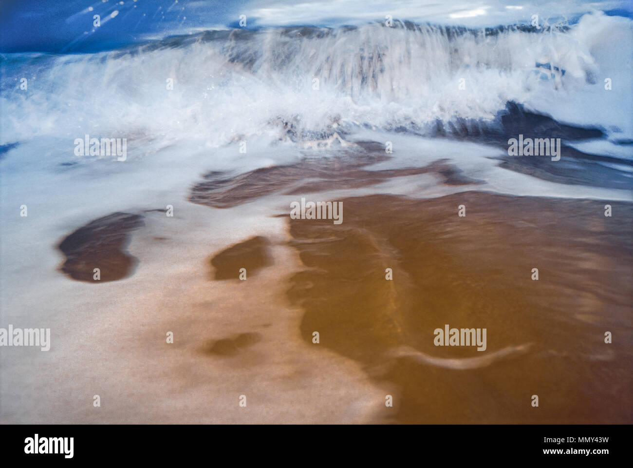 Close-up di whitewater in entrata Foto Stock