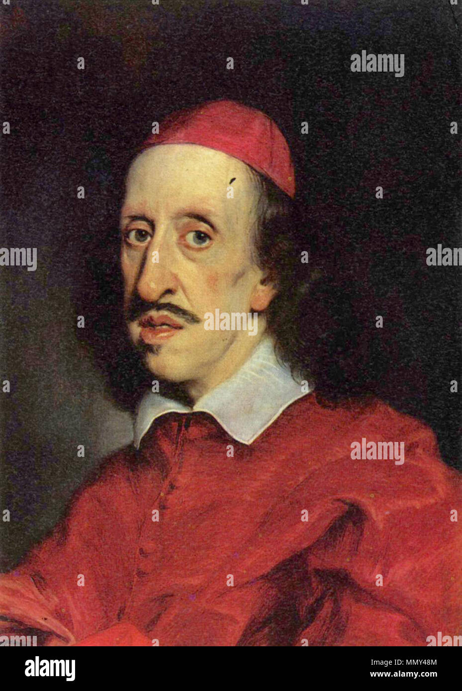 Deutsch: Porträt des Kardinals Leopoldo de' Medici . circa 1667. Giovan Battista Gaulli - Ritratto del cardinale Leopoldo de' Medici (Baciccio) Foto Stock