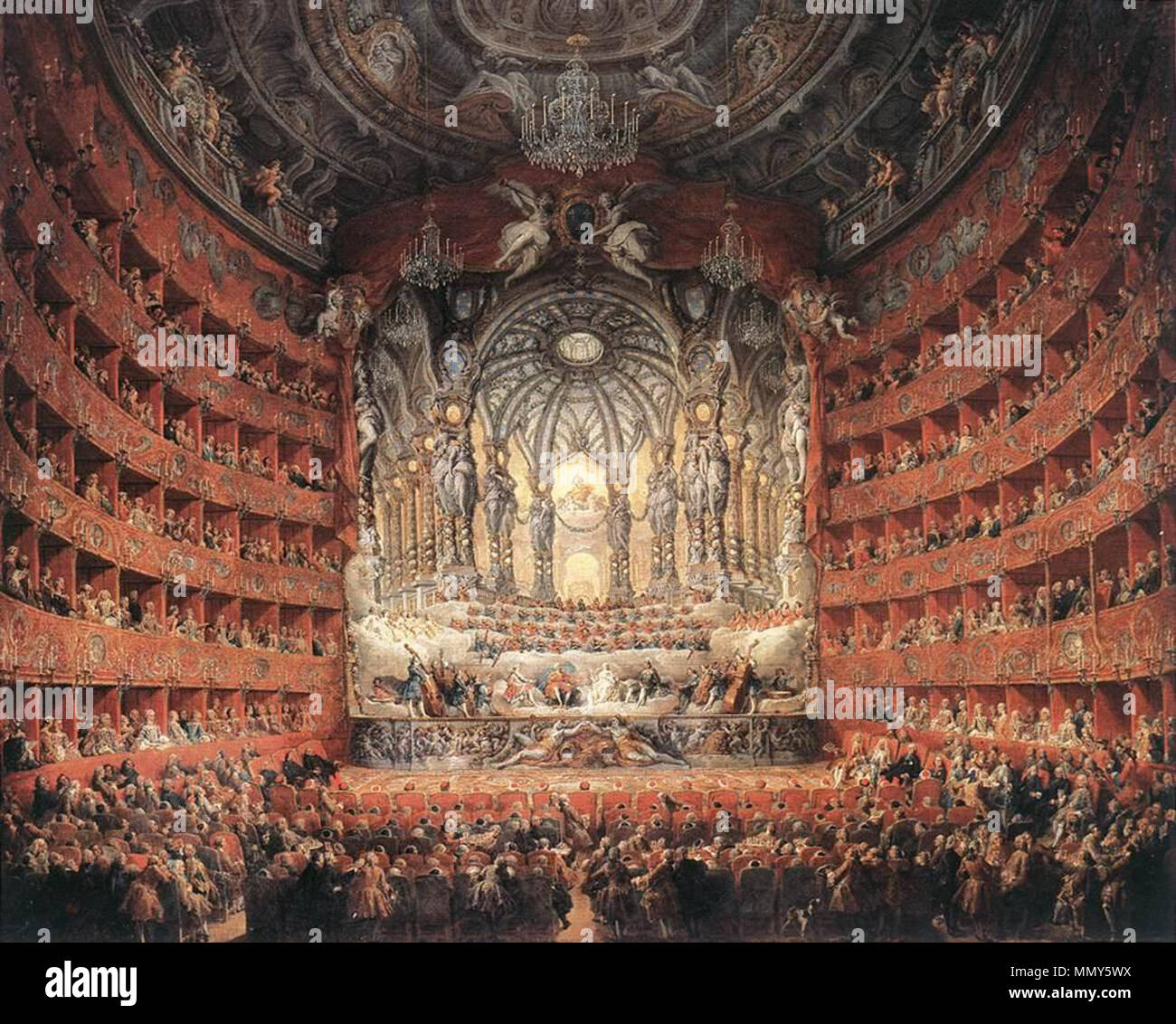 Giovanni Paolo Pannini - Musical Fête - WGA16975 Foto Stock