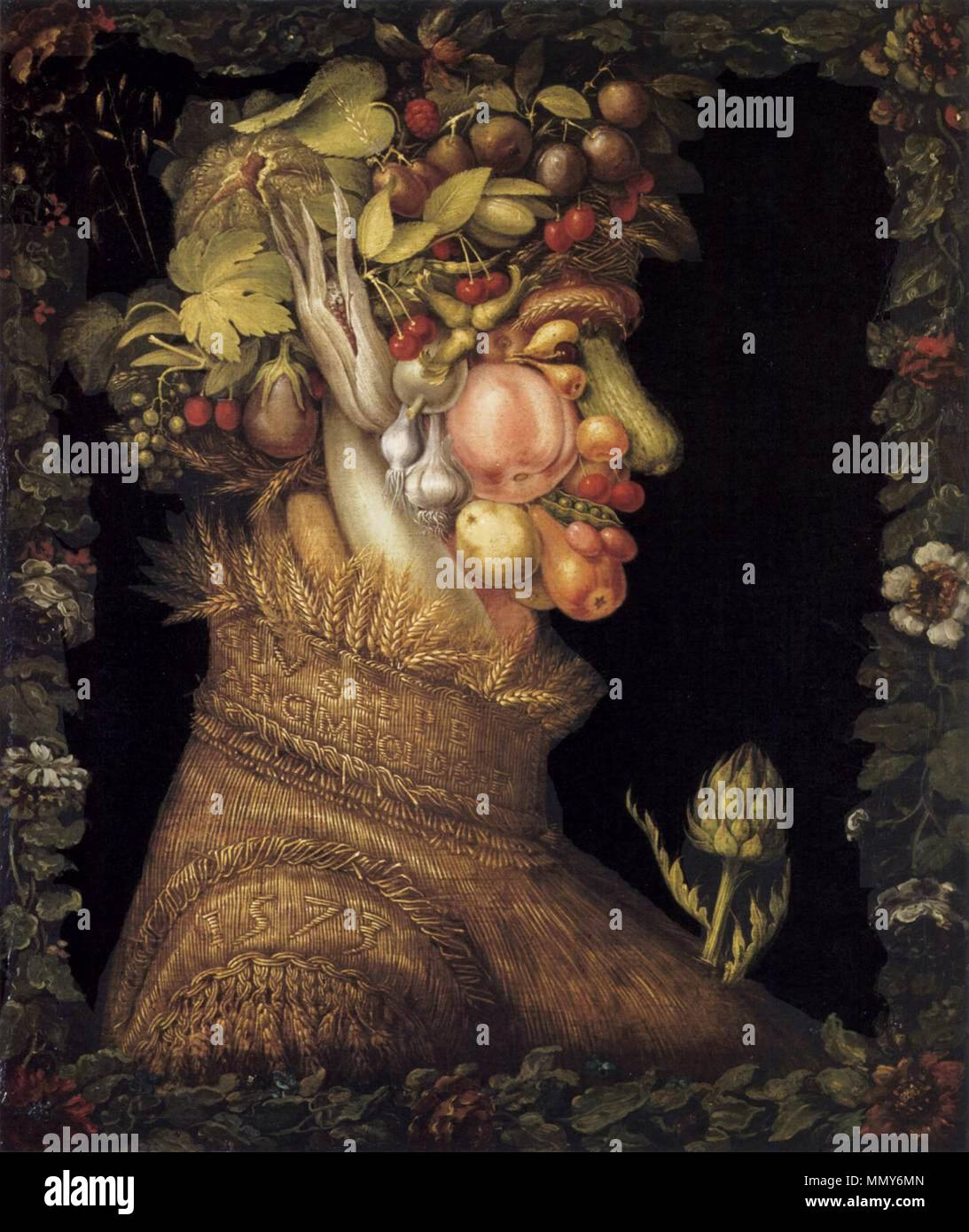 L'estate. 1573. Giuseppe Arcimboldo - Estate - WGA00811 Foto Stock