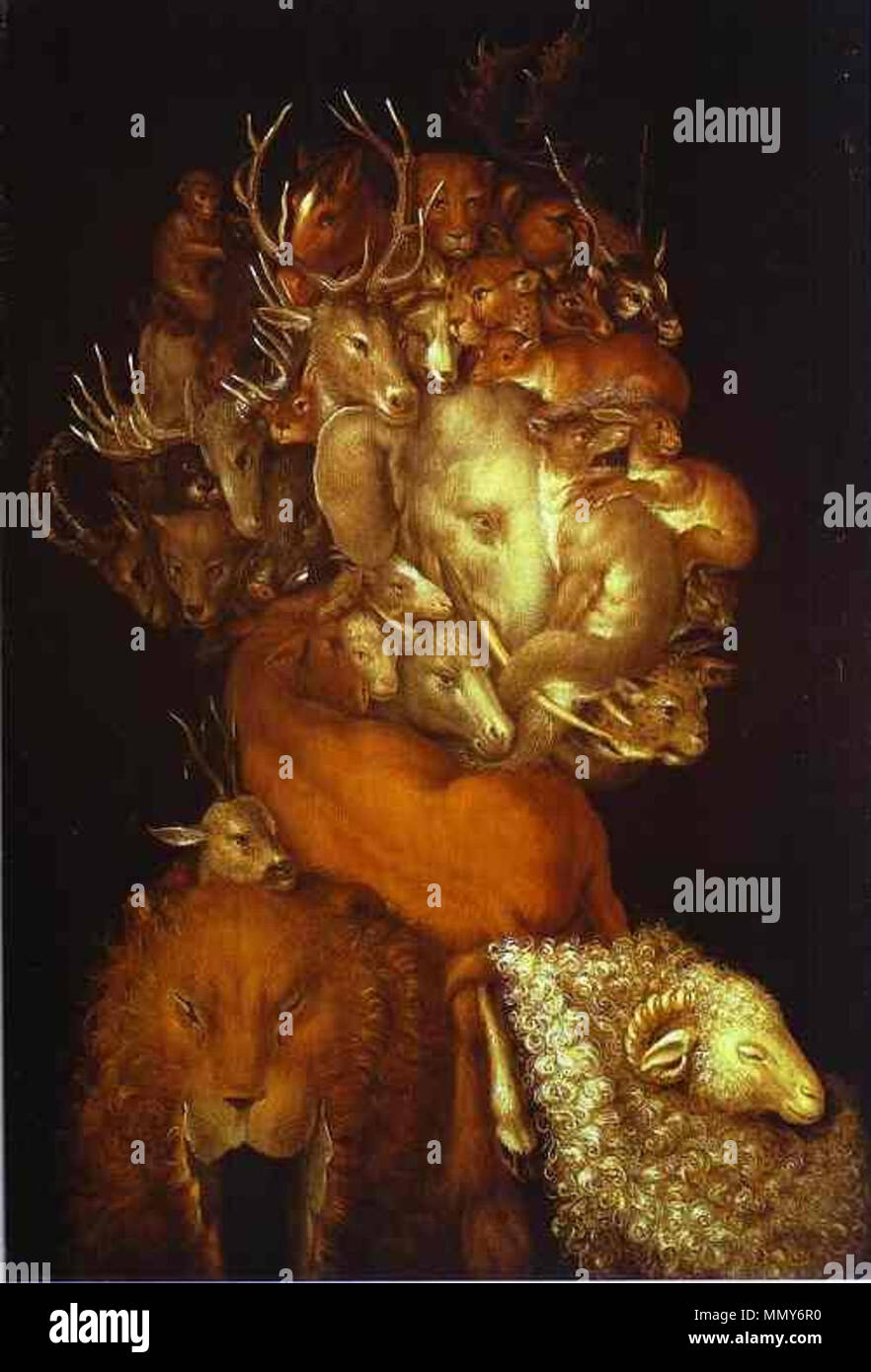 . Inglese: Giuseppe Arcimboldo l'arte Giuseppe Arcimboldo (1527-1593) Descrizione pittore italiano Data di nascita e morte 1527 11 Luglio 1593 Luogo di nascita e morte Milano Milano sede di lavoro Milano, Vienna, Praga competente controllo : Q7751 VIAF:?ISNI 22412735:?0000 0001 1562 1633 ULAN:?500028171 LCCN:?n80038259 NLA:?35145137 WorldCat Giuseppe Arcimboldo messa a terra Foto Stock