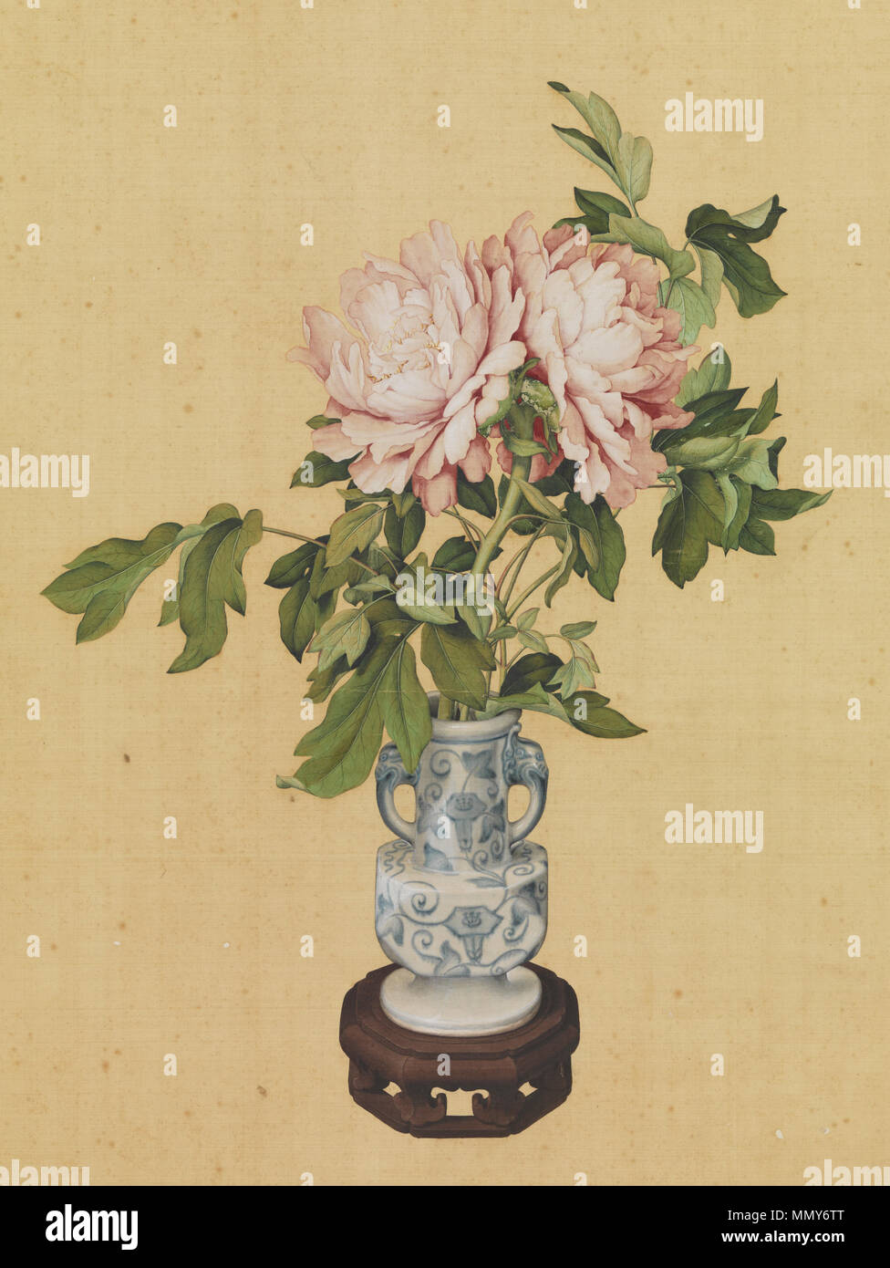 Inglese: Vaso di fiori ??: ??? . Il XVIII secolo. Giuseppe Castiglione - Vaso di fiori Foto Stock