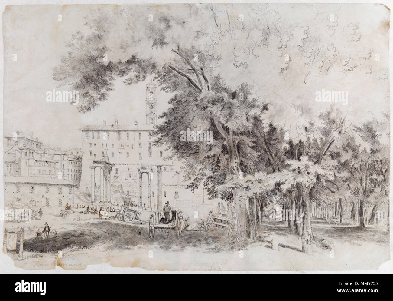 Inglese Matita 11x16 Pollici Irregolare Prima Di 11 Arthur Glennie 1803 10 Descrizione Pittore Inglese Acquarellista