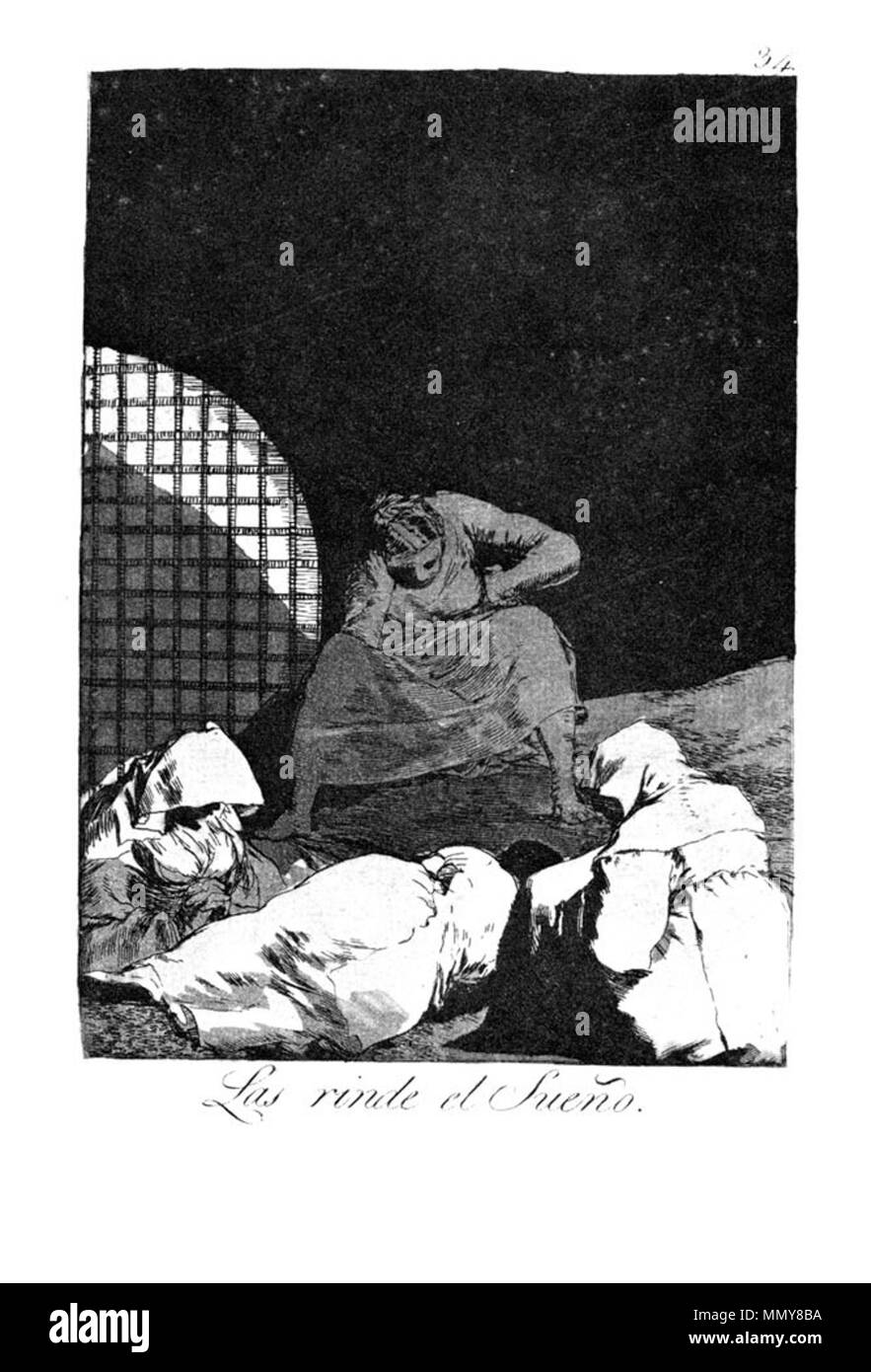 . Los Caprichos è un set di 80 acquatinta stampe creato da Francisco Goya per il rilascio nel 1799. . 1799. Francisco Goya (1746-1828) nomi alternativi Francisco Goya Lucientes, Francisco de Goya y Lucientes, Francisco José Goya Lucientes Descrizione pittore spagnolo, printmaker, litografo, incisore ed incisore Data di nascita e morte 30 Marzo 1746 16 aprile 1828 Luogo di nascita e morte Fuendetodos Bordeaux posizione Lavoro Madrid, Saragozza, Bordeaux competente controllo : Q5432 VIAF:?ISNI 54343141:?0000 0001 2280 1608 ULAN:?500118936 LCCN:?n79003363 NLA:?36545788 WorldCat Goya - Caprichos (34 Foto Stock