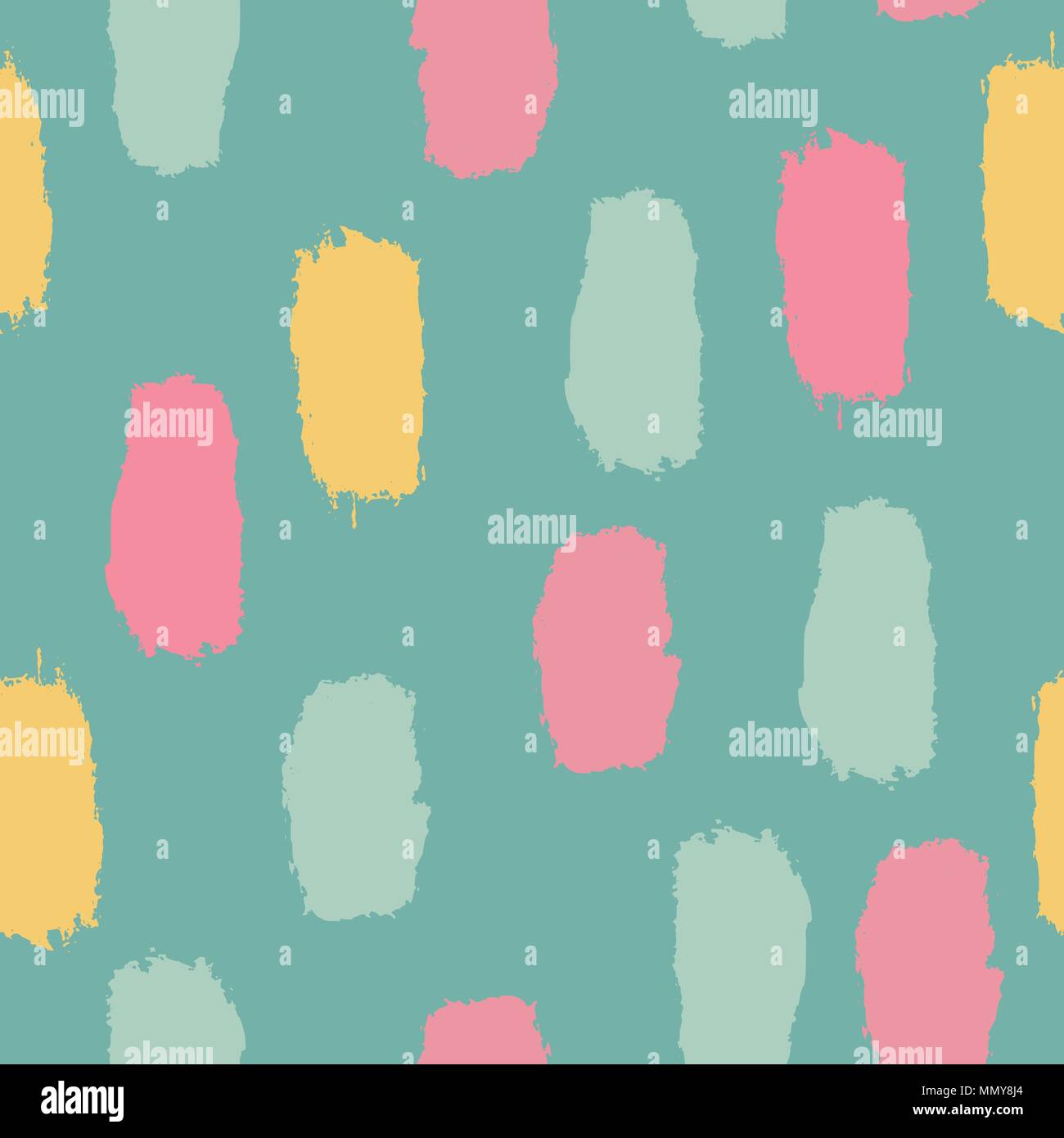 Vettore di Seamless Pattern. Strisce dipinte a mano sullo sfondo. Grunge Hipster retrò sailor stripes. Linee orizzontali Seamless Pattern. Estate Autunno Vi Illustrazione Vettoriale
