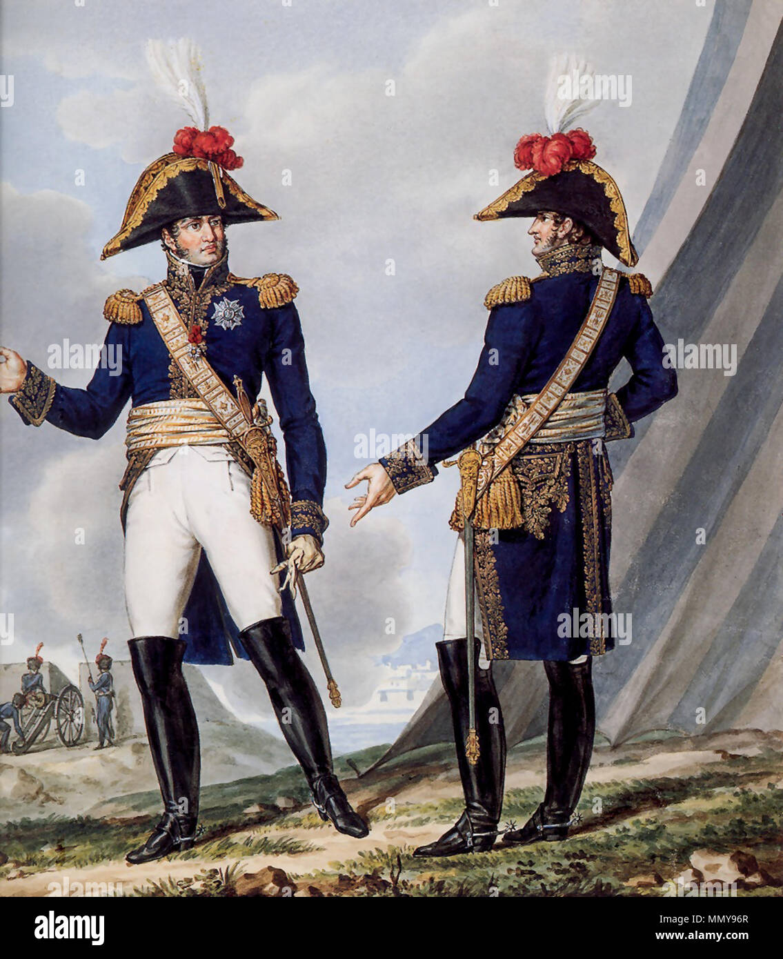 Grande Armée - Generali in abito Chief-Full uniforme Foto stock - Alamy