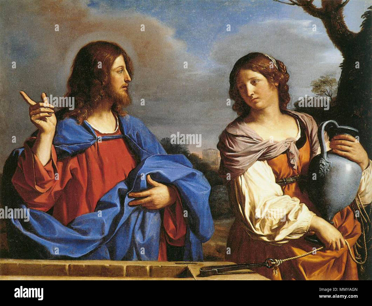 La Città Della Donna Che Dissetò Gesù Al Pozzo Gesù e la Samaritana al pozzo. Tra il 1640 e il 1641. Guercino - Gesù e