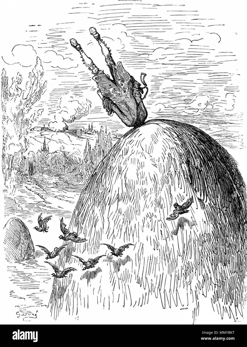 Gustave Doré - Baron von Münchhausen - 123 Foto Stock