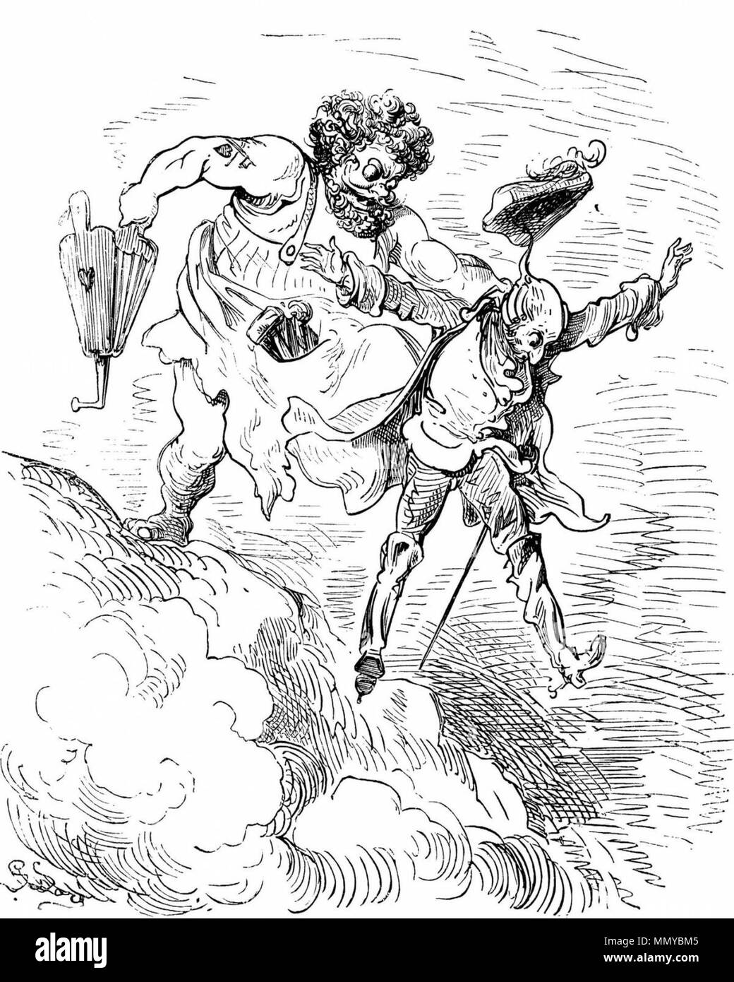 Gustave Doré - Baron von Münchhausen - 140 Foto Stock