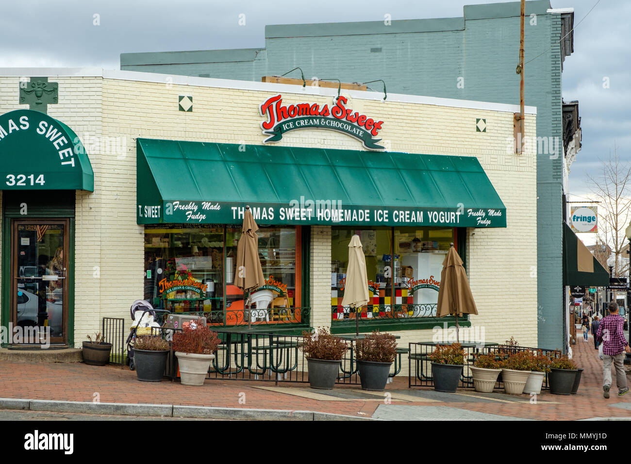 Thomas dolce Gelato e cioccolato, 3214 P Street NW, Georgetown, Washington DC Foto Stock