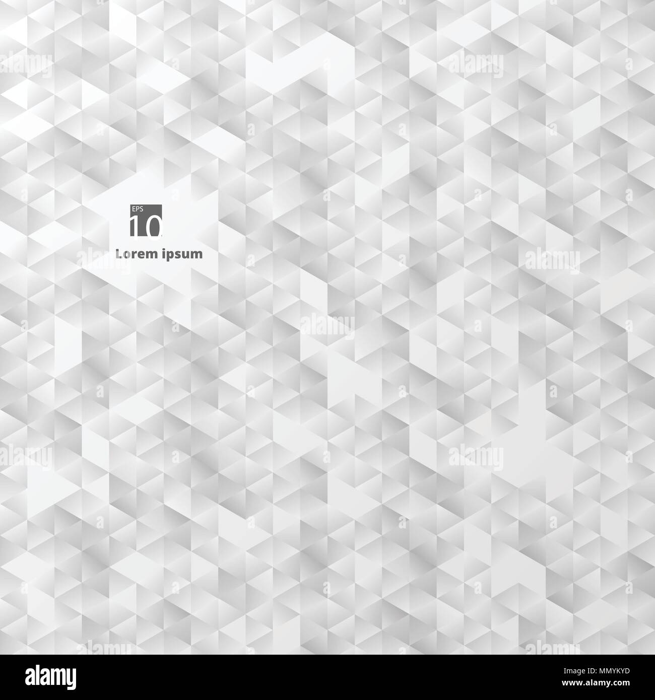 Abstract di pianura triangolo geometrico in gradiente grigio colore di sfondo, immagine EPS vettoriali10 Illustrazione Vettoriale