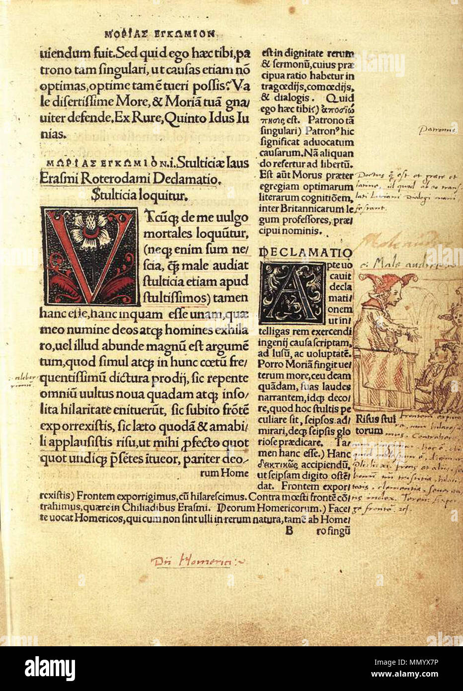 Follia a leggio. 1515. Hans Holbein d. J. - Follia al leggio - WGA11583 Foto Stock