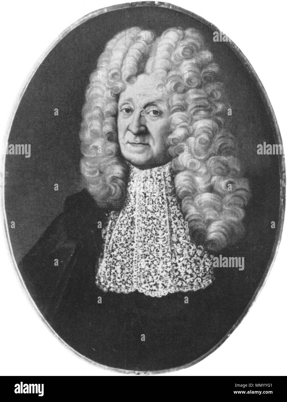 . Johann Sigismund von Haunold (1634-1711) 1660 Breslauer Ratsherr, 1691 Ratspräsident, 1693 Kaiserlicher ratto, 1704 Gründer der Hausarmenpflege . 1709. Johann Jakob Eybelwieser (ca. 1667-1744) Haunold, Johann Sigismund von (1634-1711) Foto Stock