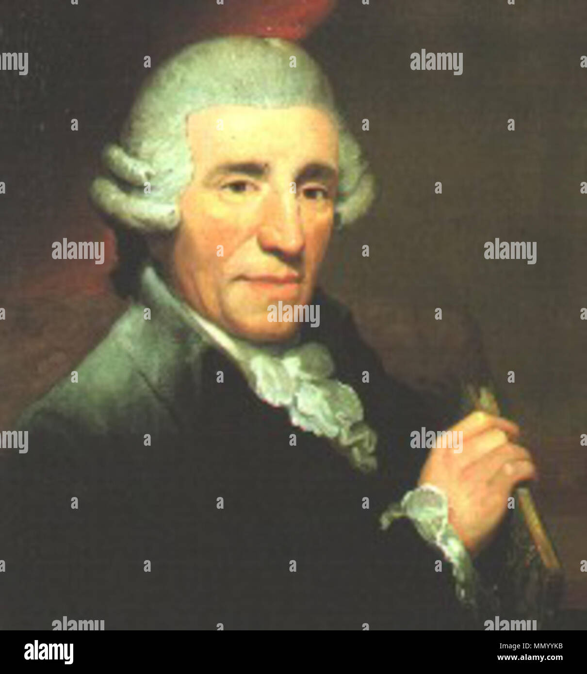 Ritratto di Joseph Haydn. 1791. Haydn ritratto da Thomas Hardy (piccolo) Foto Stock