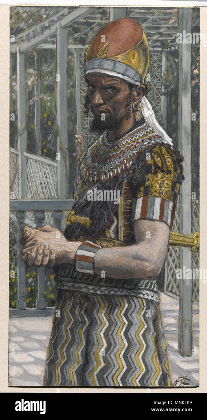 . Inglese: Erode il Grande . XIX c,. James Tissot (1836-1902) nomi alternativi 'Coïdé' nome legale: James Joseph Jacques Tissot Descrizione pittore francese e caricaturista Data di nascita e morte 15 Ottobre 1836 8 Agosto 1902 Luogo di nascita e morte Nantes Buillon, Dipartimento Doubs sede di lavoro Parigi, Londres, Palestina, Buillon (Doubs) Autorità di controllo : Q381248 VIAF:?ISNI 51697889:?0000 0000 8129 7432 ULAN:?500010633 LCCN:?n82073912 NLA:?36512826 WorldCat Erode tissot Foto Stock