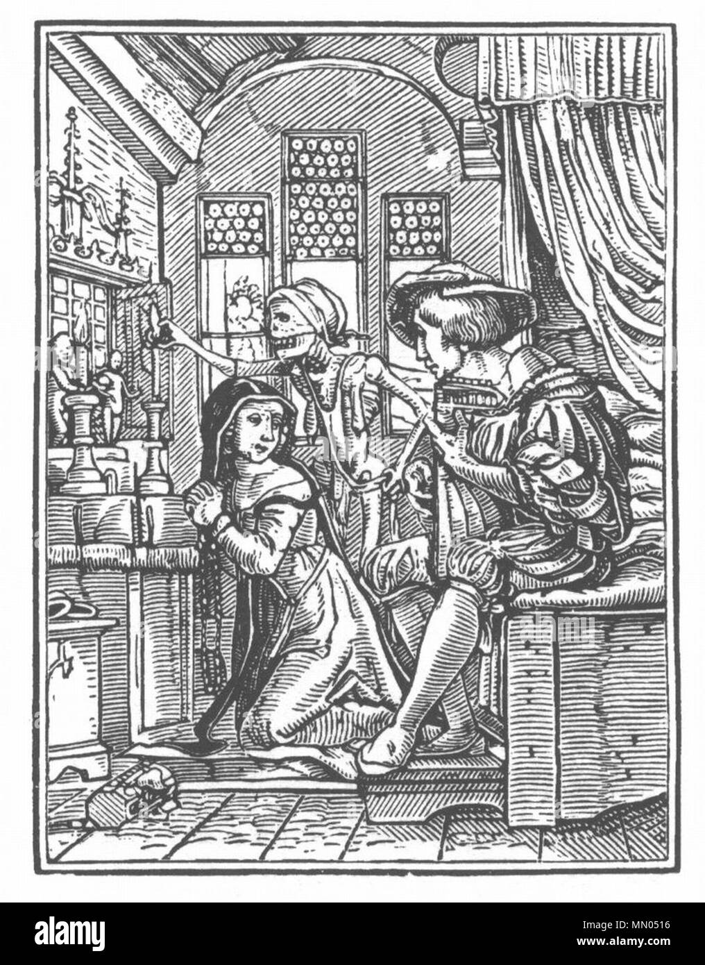 . Il tedesco pittore e disegnatore Holbein Danza Macabra 24 Foto Stock