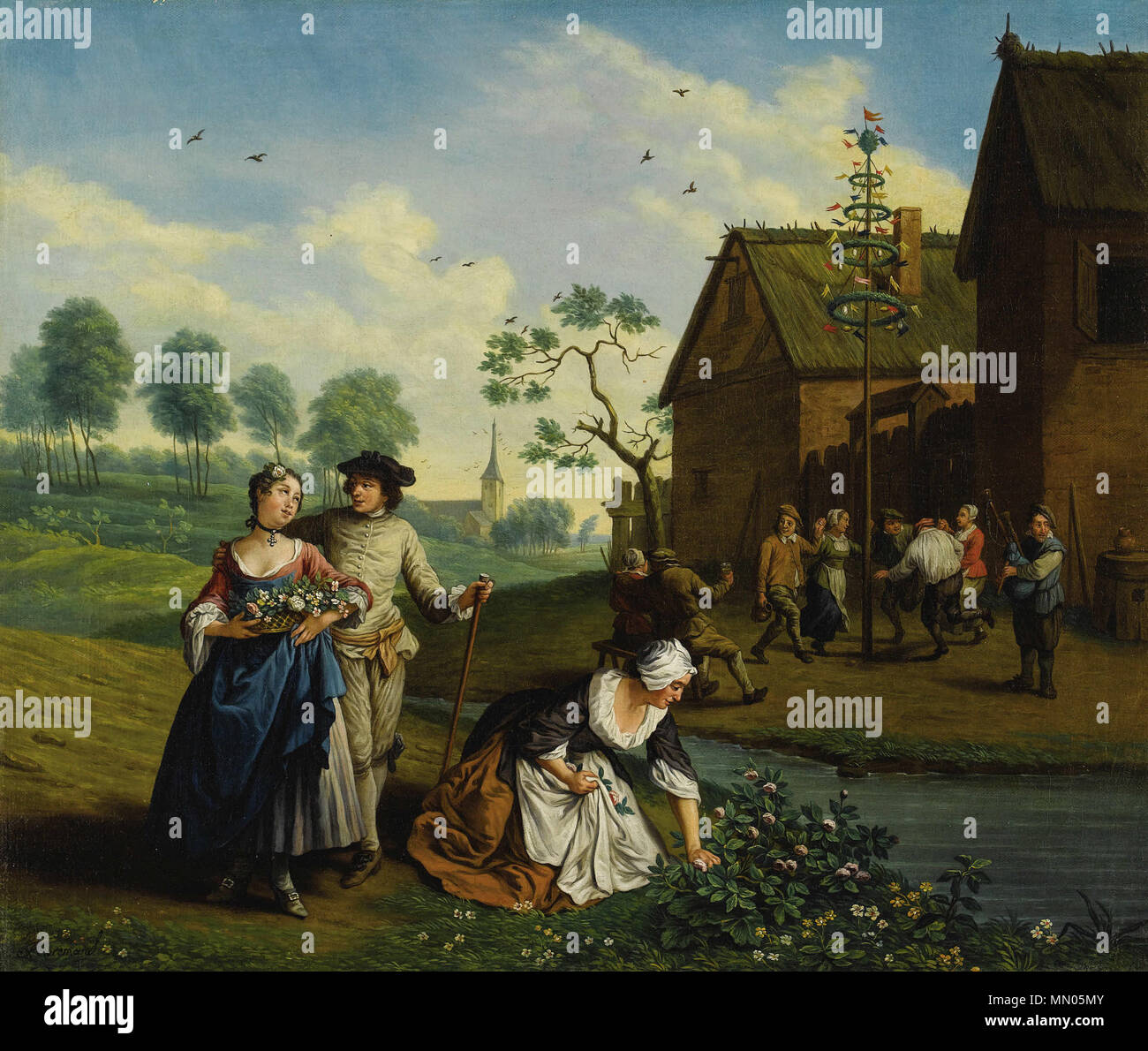 . Parte di una serie: le quattro stagioni primavera Spring-Jan Josef Horemans ho Foto Stock