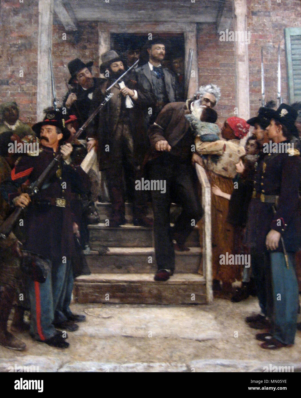 Gli ultimi momenti della John Brown. 1882-84. "Gli ultimi momenti della John Brown", olio su tela dipinto da Thomas Hovenden Foto Stock