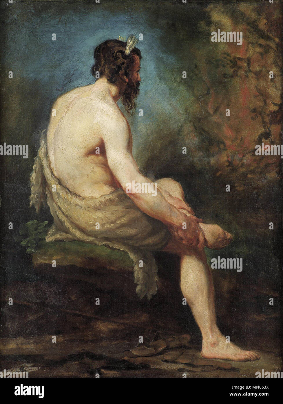 . Tedesco: Mosè vor dem brennenden Dornbusch . Xviii secolo/del XIX secolo. Hubert Maurer (1738-1818) nomi alternativi Hubert Descrizione Mauerer pittore austriaco Data di nascita e morte 10 Giugno 1738 10 dicembre 1818 Luogo di nascita e morte Lengsdorf Vienna posizione di lavoro autorità di Vienna : controllo Q872049 VIAF:?77245713 ULAN:?500007789 WGA:?MAURER, Hubert GND:?124346529 RKD:?130971 Hubert Maurer Mosè vor dem brennenden Dornbusch Foto Stock