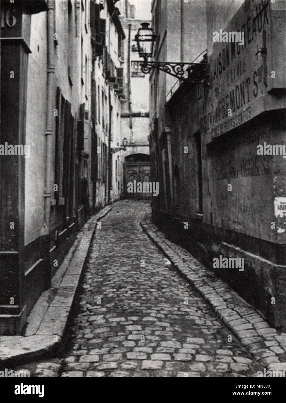 Impasse des Provençaux - Charles Marville Foto Stock