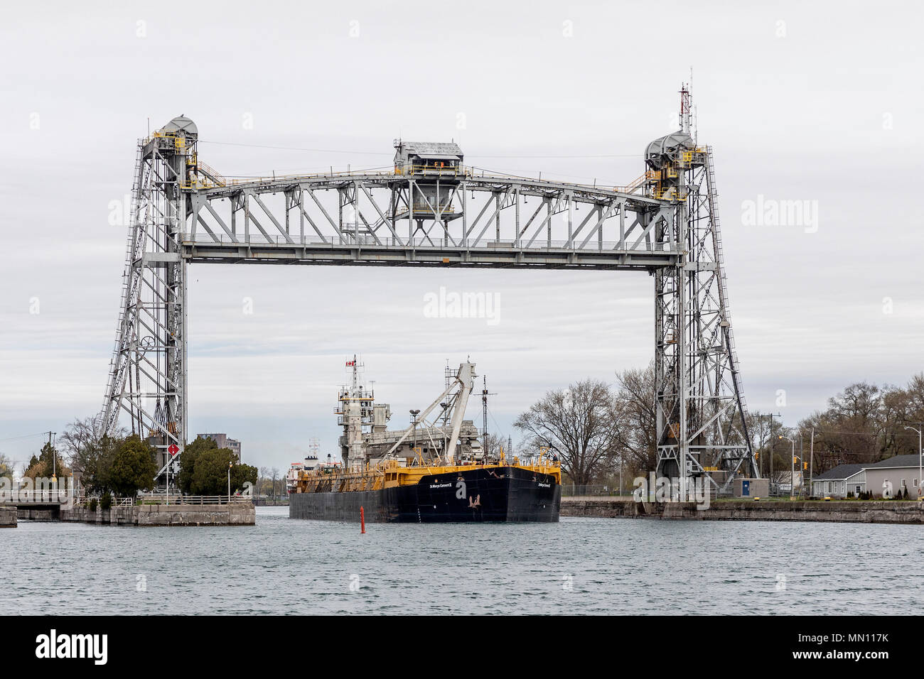 Bloccare #8, Welland Canal, Port Colborne, Ont, Canada Foto Stock