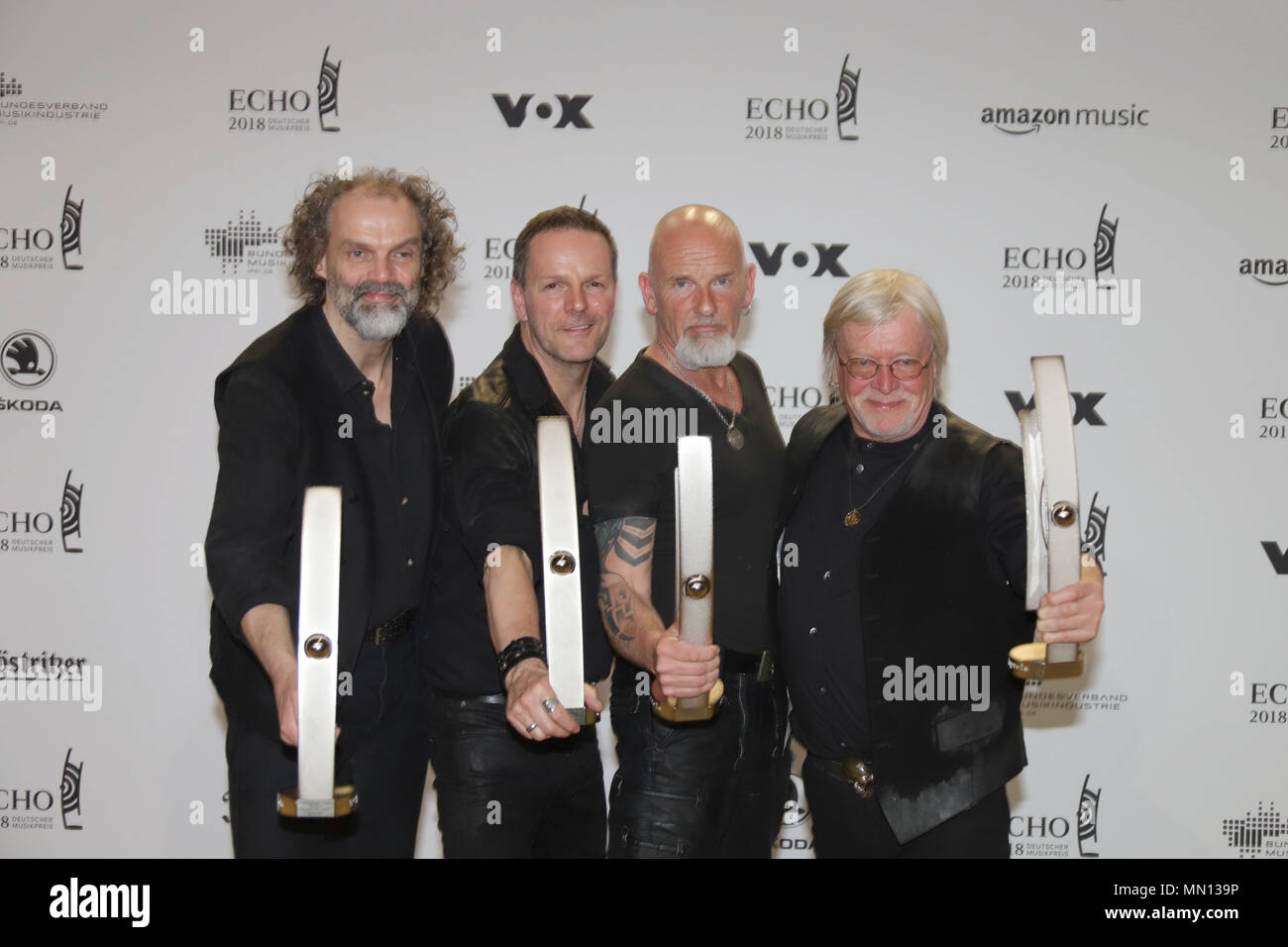 ECHO Music Awards 2018 alla fiera (Messe) - Arrivi con: Santiano (Gewinner Volkstuemlich) Dove: Berlino, Germania Quando: 13 Apr 2018 Credit: Becher/WENN.com Foto Stock