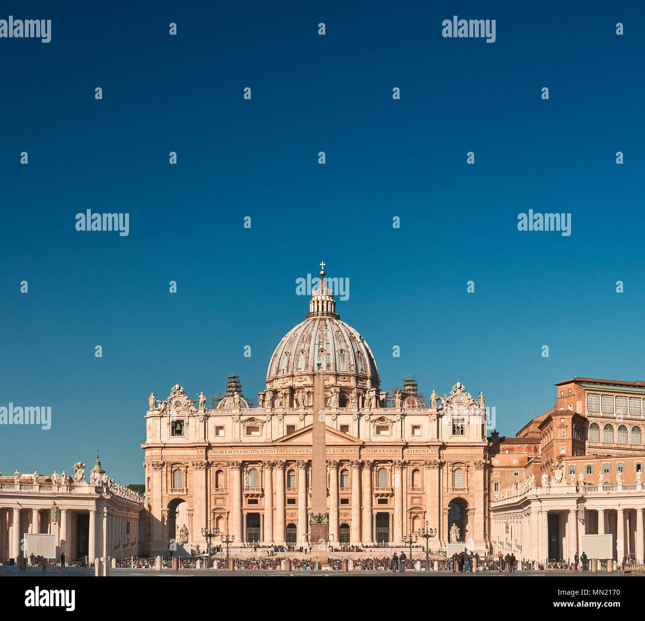 Roma, Basilica di San Pietro in Vaticano - Spazio di testo sulla parte superiore Foto Stock