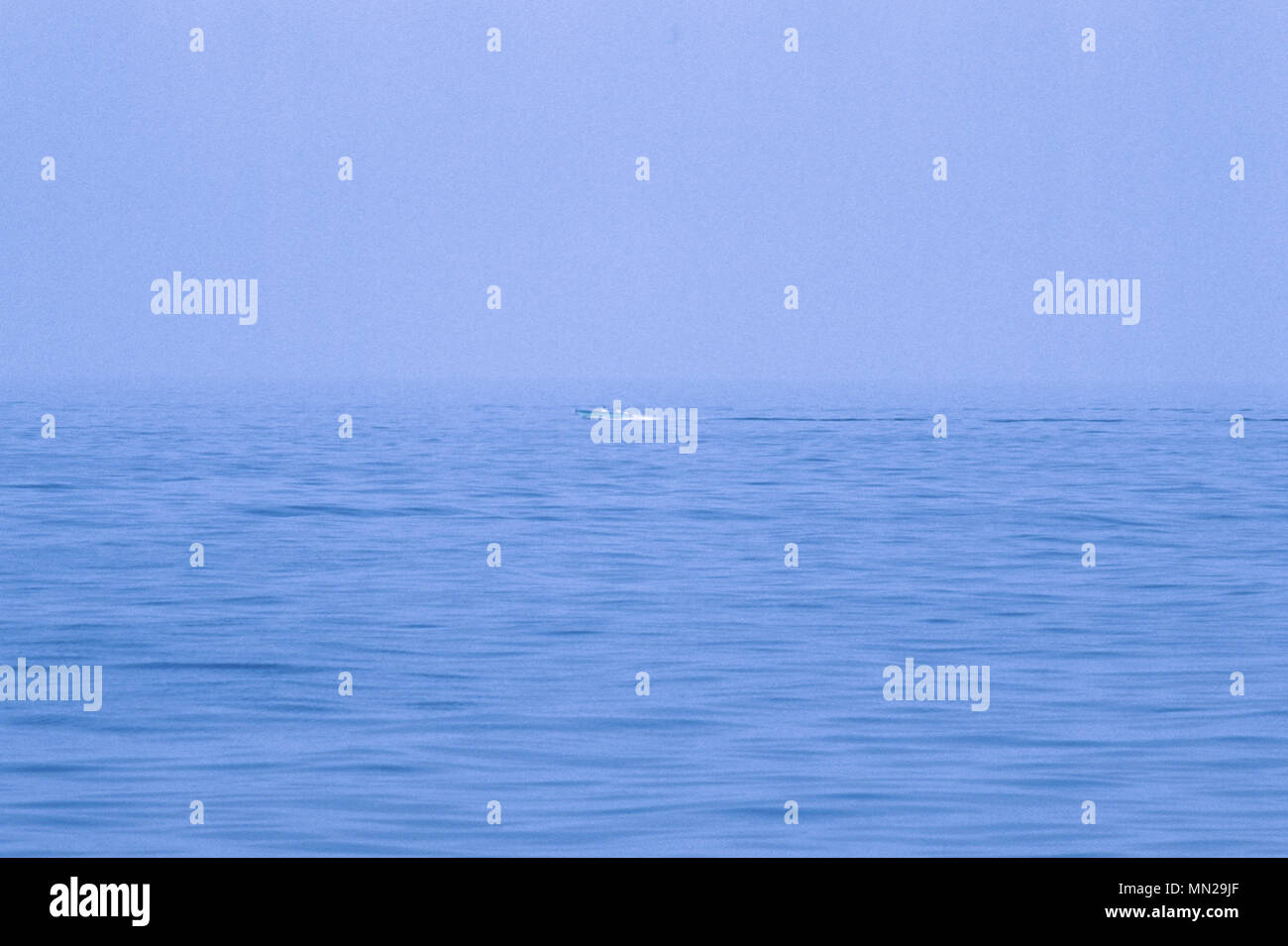 Un motoscafo iraniano in Bandar Abbas Anchorage, nello Stretto di Hormuz, colmando il Golfo Persico e il Golfo di Oman, è una delle più importanti vie navigabili per le esportazioni di petrolio, e il 20% di tutto il mondo la produzione di petrolio passa attraverso lo stretto. Foto Stock