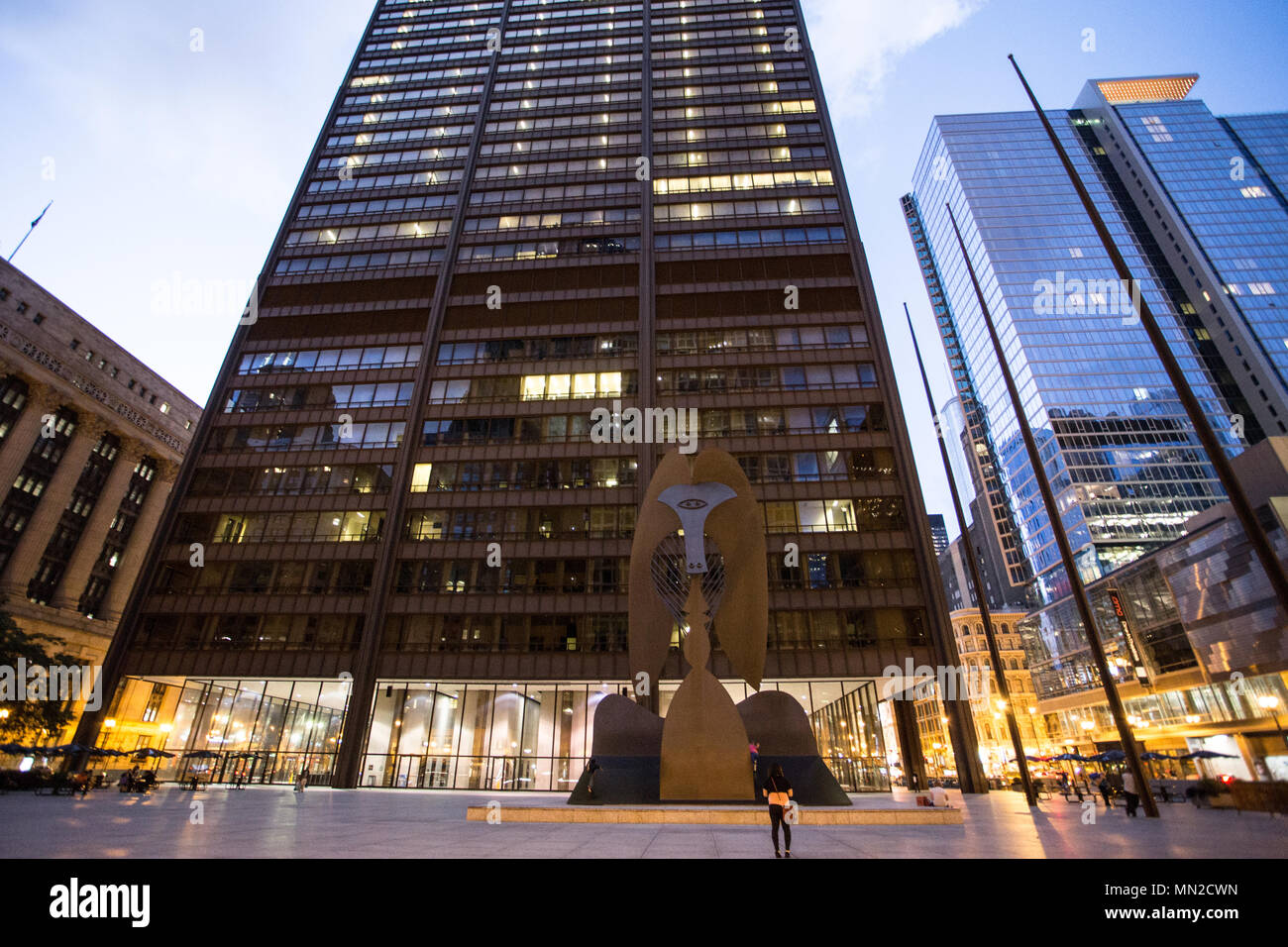 Downtown Chicago, Illinois, Stati Uniti d'America Foto Stock