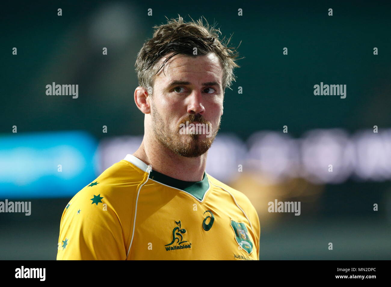 Londra, Inghilterra - OTTOBRE 08: Kane Douglas a Twickenham Stadium durante il match tra Australia vs Argentina del 8 ottobre 2016 a Londra, Inghilterra. Foto Stock